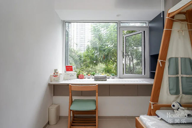 118㎡奶油風，自然優(yōu)雅的小清新橫廳設(shè)計，讓家呈現(xiàn)有趣的靈魂